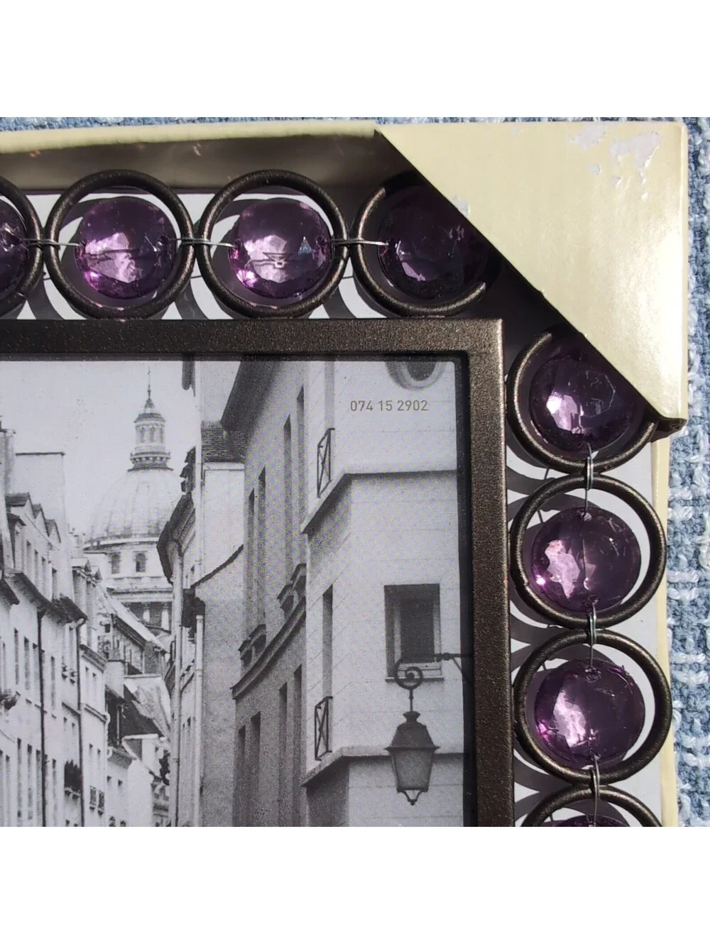Target Boutique Collection| Picture Frame|4 X 6 Glass | Purple Gems | NIB